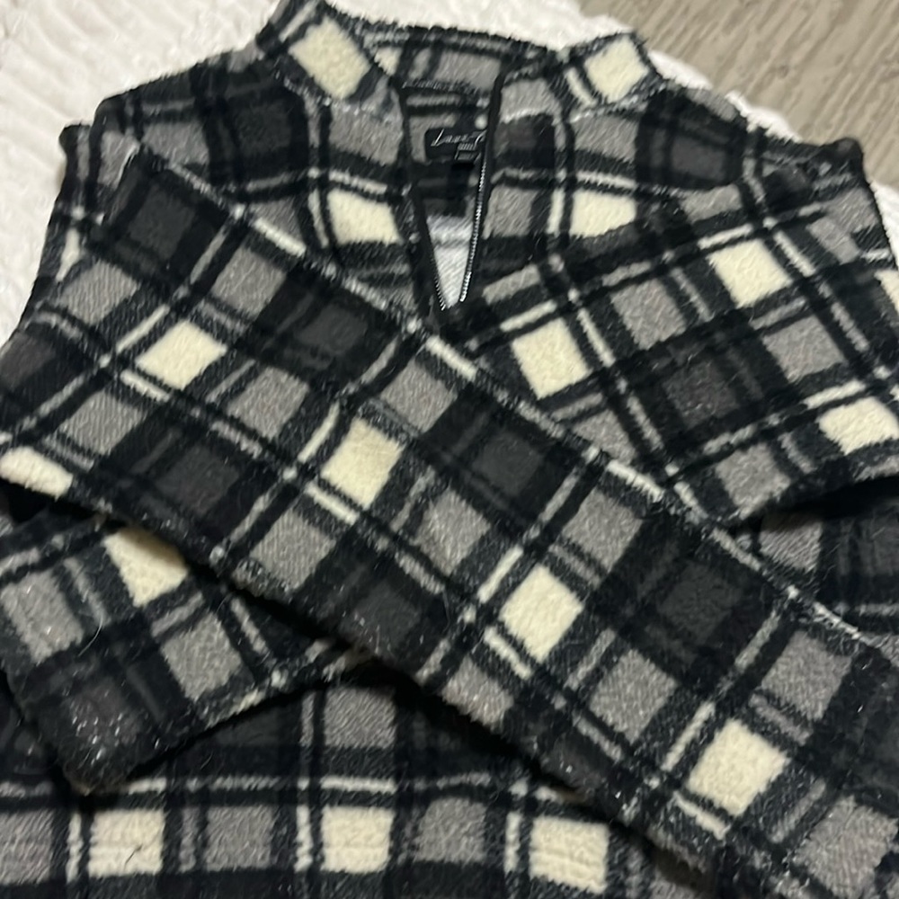 Plaid Sherpa Sweatshirt